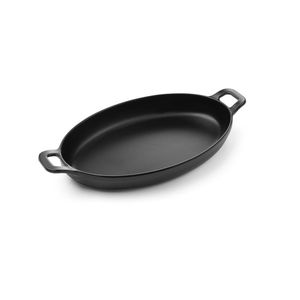Cacerola Ovalada Little Chef Fine Dine Negra de 263x140x(H)37mm para Hornear y Usar en el Horno - Product Image 1