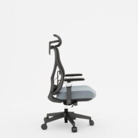 Chaise de bureau ergonomique moderne et réglable en maille, approuvée BIFMA, avec rotation pivotante pour bureau à domicile ou bureau d'étude