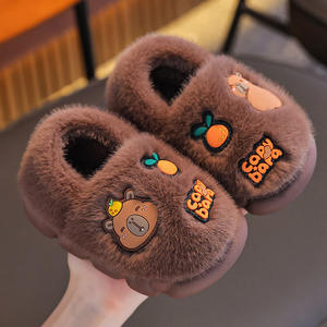 Anti-slip soft sole, breathable and odor-proof, warm with added insulation, <b>home</b>-use cotton <b>slippers</b> - Product Image 2