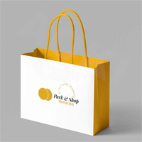 Sacs cadeaux en papier de luxe modernes avec logo et couleurs personnalisés pour les événements promotionnels et l'emballage de vêtements