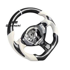 Volant en cuir en fibre de carbone pour <span class=keywords><strong>Infiniti</strong></span> Q50/Q50L/Q60/<span class=keywords><strong>Q30</strong></span>/G35/G37/FX35/QX70/M37/QX80/ESQ/EX/JX/<span class=keywords><strong>Nissan</strong></span> 350Z/370Z - Product Image 3