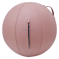 Balle de yoga confortable de 45/55/65/75/85/95 cm avec logo personnalisé pour la maison, le bureau et l'équilibre