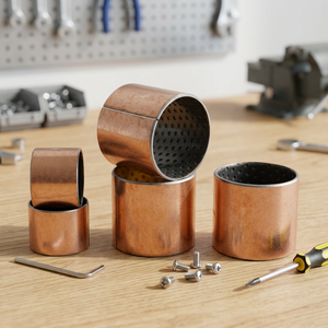 Douille autolubrifiante sans huile SF2 en POM composite avec support en acier, diamètre intérieur 18 mm, 75 mm, à bride, anti-corrosion, pour machine d'emballage - Product Image 1