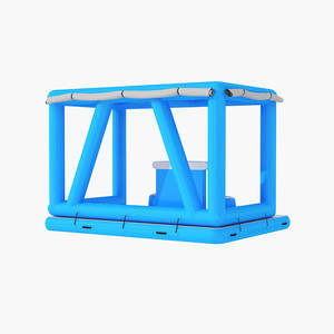 Portable Party Bar Water House Dock Plate-forme <span class=keywords><strong>de</strong></span> bain gonflable Cabana Island <span class=keywords><strong>avec</strong></span> tente - Product Image 3