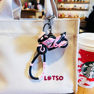 2025 nouveau Silicone dessin animé chat <span class=keywords><strong>porte</strong></span>-<span class=keywords><strong>clés</strong></span> romantique Couple sac pendentif pour voiture moto Cool Feng Shui conception doux cadeau - Product Image 2