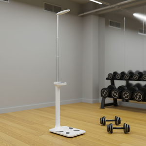 Venta Directa de Fábrica, Báscula de <span class=keywords><strong>Peso</strong></span> y Altura LCD con Capacidad de 200 kg, Color Blanco, con Soporte OEM/ODM para Gimnasio - Product Image 6