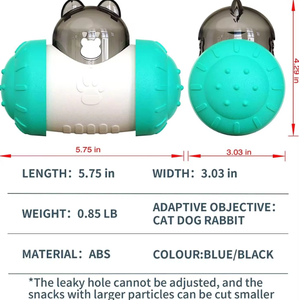 Commercio all'ingrosso cane gatto giocattolo divertente nuovo lento alimentatore Leaky palla eco-friendly in gomma di plastica di piccole dimensioni per il gioco da società di fornitura di animali domestici - Product Image 6