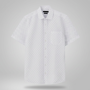 Camisa de Verano para Hombre, Fabricada a Medida, al por Mayor, de Popelina Transpirable, Algodón/Poliéster, Cierre de Botones, Manga Corta, para Oficina - Product Image 3