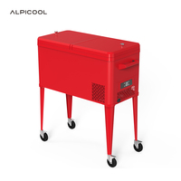 PF-QZ50 para Compresor de Doble Zona de 12V 24V, Enfriador y Congelador Eléctrico Portátil de 40L para Coche, RV, Camping, Viajes al Aire Libre, Jardín, OEM/ODM