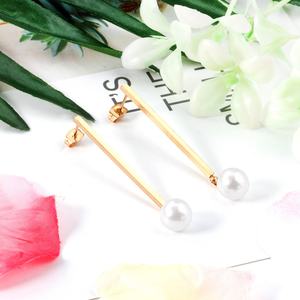 Boucles d'oreilles pendantes en perles en acier inoxydable pour femmes, longues chaînes, étanches, plaquées or 18 carats - Product Image 4