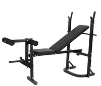 XOYOOU Haltère Banc D'exercice Presse Rack et Squat Rack Multifonction Pliable Maison Unisexe Intérieur Cardio FitnessWeight Traini