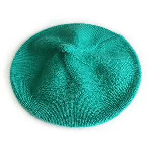 Cappello all'ingrosso di colore solido per bambini cappello di moda per ragazze in lana francese a maglia berretto per il bambino