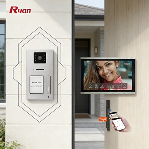 <span class=keywords><strong>Interphone</strong></span> Tuya 4 fils 10 pouces Température de fonctionnement : -20°C à 60°C Compatible avec les serrures électriques pour communautés fermées - Product Image 1