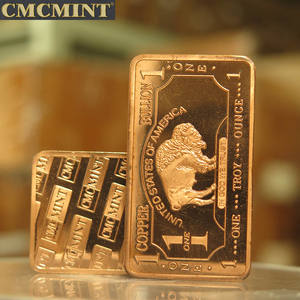 Sıcak satış ürünleri antik eski paralar 1 oz 999 İnce bakır külçe Buffalo Bar B59 - Product Image 4