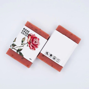 Mascarilla de jabón hecha a mano con esencias de rosas naturales, jabón frío - Product Image 3