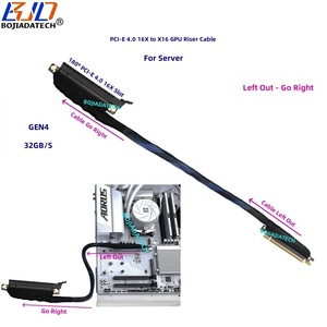 Tốc độ cao 180 độ <span class=keywords><strong>PCI</strong></span>-E 4.0 X16 gen4 PCIe X16 Card đồ họa GPU Riser cáp mở rộng 32Gbps 0.4m 0.8m 1m cho ai máy chủ - Product Image 3