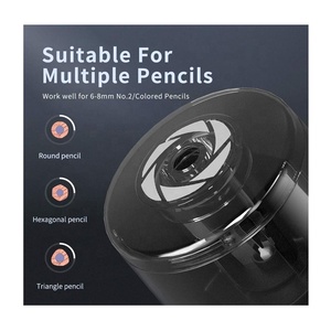 Taille-crayon électrique pour enfants, fonctionne sur piles, appareil électronique en plastique pour crayons HB/2B et crayons de couleur de toutes tailles - Product Image 4