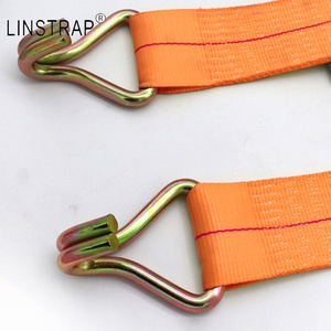 Liniu Tùy Chỉnh Logo 4-Inch Hàng Đôi Móc 10 Tấn Nhôm Xử Lý Ratchet Tie Xuống Dây Đeo Hàng Hóa Polyester Lashing Vành Đai - Product Image 2