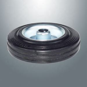 Roda resistente de borracha preta 3-12 polegadas, roda de <span class=keywords><strong>3.5</strong></span> polegadas - Product Image 3