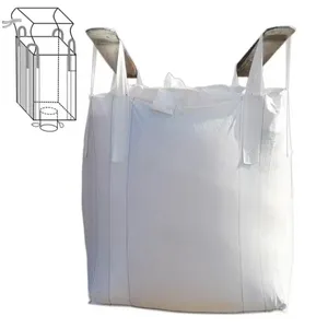 1 tonne 2 ton tas besar kantung super 1000kg PP besar massal tas FIBC jumbo untuk dijual