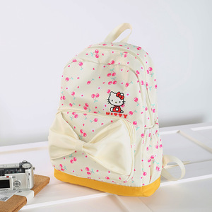 Nouveau sac à dos de voyage coréen, motif dessin animé, antivol, imperméable, mignon avec nœud, grande capacité, style <span class=keywords><strong>campus</strong></span>, pour filles, primaire et secondaire - Product Image 2