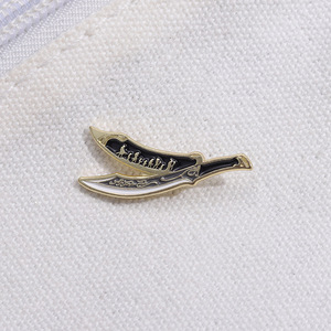 Stylish Retro <strong>Sword</strong> and Punk Cartoon <strong>Metal</strong> Brooch <strong>Pin</strong> Christmas National Day Halloween Lapel <strong>Pin</strong> for Clothing and Accessories