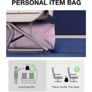 Sac pliable pour effets personnels certifié BSCI pour Spirit Airlines, bagage à main, sac de week-end, sac de voyage pour les essentiels - Product Image 2