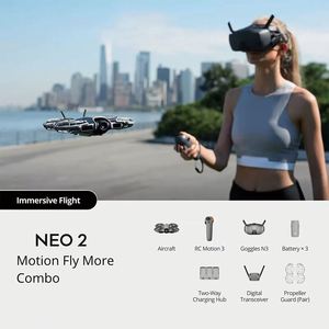 D/J1 Neo 2 Motion Fly More Combo กล้องวิดีโอ 4K ระบบกันสั่น Ultra-Stabilized ควบคุมด้วยเสียง ควบคุมผ่านแอพมือถือ พร้อมแว่นตา N3 - Product Image 2