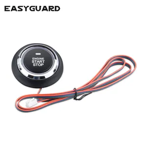EASYGUARD push start stop button replacement P2 style, blue,red light universal push engine start button