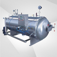 Machine d'autoclave de stérilisation de ligne d'autoclave d'ormeau de conserve de haricot 200L 500l pour le pot et la boîte en verre de viande