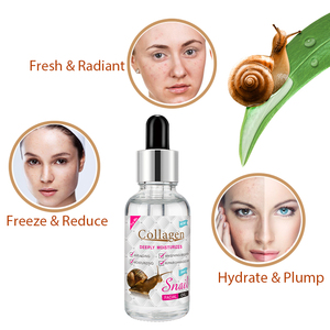 Huile pour le visage naturelle et biologique au collagène et à l'extrait <span class=keywords><strong>d</strong></span>'escargot, huile essentielle hydratante et réparatrice en profondeur - Product Image 5