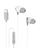 Écouteurs Budi Type-C avec télécommande et micro, protection contre les radiations, écouteurs à tube d'air, casque filaire stéréo 1,2 m 4 pieds