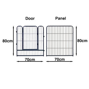 Moderner 6-teiliger No-Dig-Haustier zaun & Tier barriere Dekorativer Gartenzaun mit Tor für Kleintiere und den Außenbereich - Product Image 5