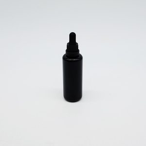 Bouteille cosmétique en verre <span class=keywords><strong>violet</strong></span> 15ml 30ml bouteille de lotion crème de couleur noire résistante aux UV avec dessus de pompe - Product Image 6