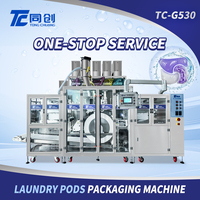 Machine à dosettes de lessive pneumatique entièrement automatique à haute efficacité avec remplissage et scellage PLC, emballage en film PVA, facile à utiliser