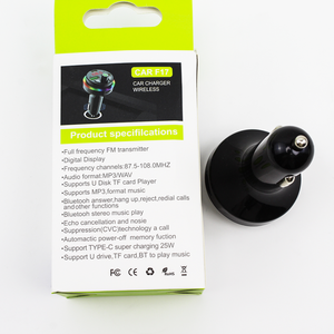 Coche Mp3 Transmisor FM Carga rápida Coche Reproductor de MP3 FM Super Charge PD 25W - Product Image 6