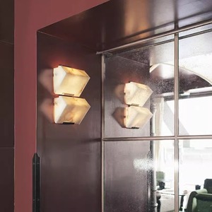 <b>Wall</b> Lamp Double Slanted Blocks Led <b>Light</b> Source E27 <b>Switch</b> Control Bedroom Living Room Bathroom Lighting - Product Image 3