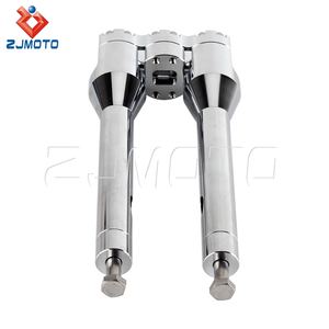 <span class=keywords><strong>Guidon</strong></span> de Moto de Style Thug 2.5 "Pullback pour Harley Softail Dyna Street Bob Sportster CNC Straight 10" 11 "Bar Riser - Product Image 4