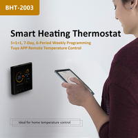 Thermostat intelligent pour maison connectée Beca BHT-2003, contrôleur de température 220V, écran couleur TFT 3,5 pouces, application Tuya, contrôle à distance programmable