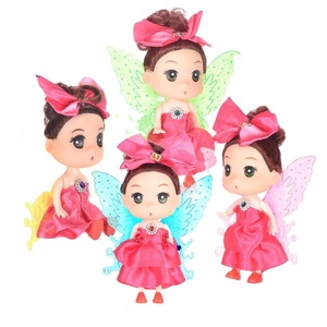 Bemay Toy 5 pulgadas Vinilo Suave confuso belleza princesa muñeca chico juguete para niñas, fingir jugar muñecas - Product Image 1