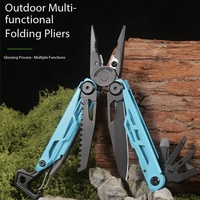 Pince multifonctionnelle EDC avec boucle, outil d'extérieur durable et polyvalent avec couteau pour le camping