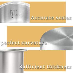 Casserole intérieure en acier inoxydable pour cuiseurs à <span class=keywords><strong>riz</strong></span>, accessoire <span class=keywords><strong>de</strong></span> remplacement compatible avec <span class=keywords><strong>Panasonic</strong></span> ND10 pour usage domestique - Product Image 3