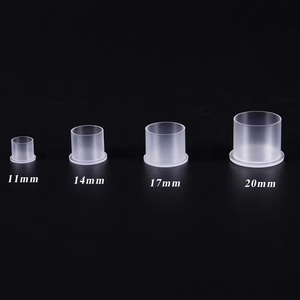 1000 Unidades de Vasos Desechables de Plástico para Tinta de Tatuaje de 14mmx12mm, Base Plana, para Uso en Estudio de PMU y Cejas - Product Image 3