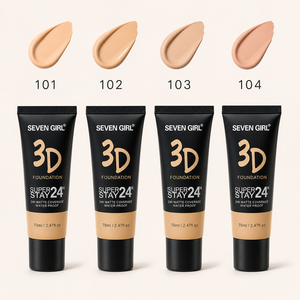 Base de Maquillaje Líquida SEVEN GIRL 3D Extra Mate, Cobertura Total, Larga Duración <span class=keywords><strong>24H</strong></span>, Resistente al Agua, en Tubo - Product Image 5