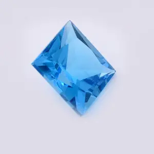 Topaze bleu ciel naturelle en forme d'hexagone pierre précieuse en vrac pour la fabrication d'accessoires de bijoux de qualité supérieure au prix de gros