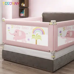 Baby Bed Rail Baby Safety Barrier For Bed Adjustable Child Safety Bed Rail Foldable Bed Fence Limiter Protective Barrier