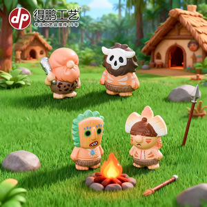 Depeng งานฝีมือขนาดเล็กรูปการ์ตูนตุ๊กตาเรซินตกแต่งเดสก์ท็อปสำหรับตกแต่งรถสำนักงาน - Product Image 2