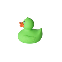 Lot de mini-canards de bain flottants jaunes en PVC personnalisables avec logo, jouets sonores pour bébés et enfants