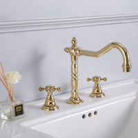 Offre Spéciale Double Poignée 3 Trou de robinet En Laiton Corps Hybride Robinet Robinet De Salle De Bain