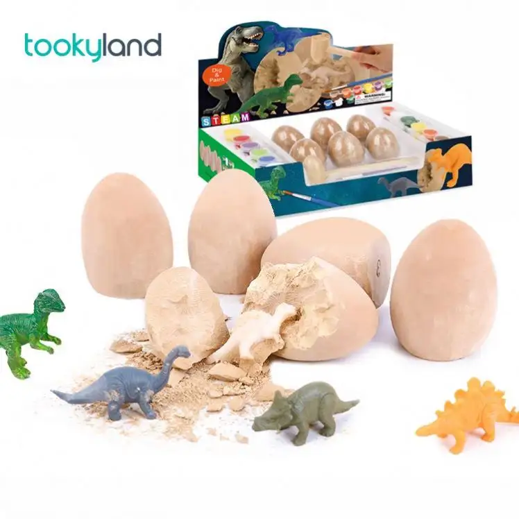 Amazon Hot selling Dinosaur Digging and Discover Eggs Kit Early Science Educational Toys for Kids